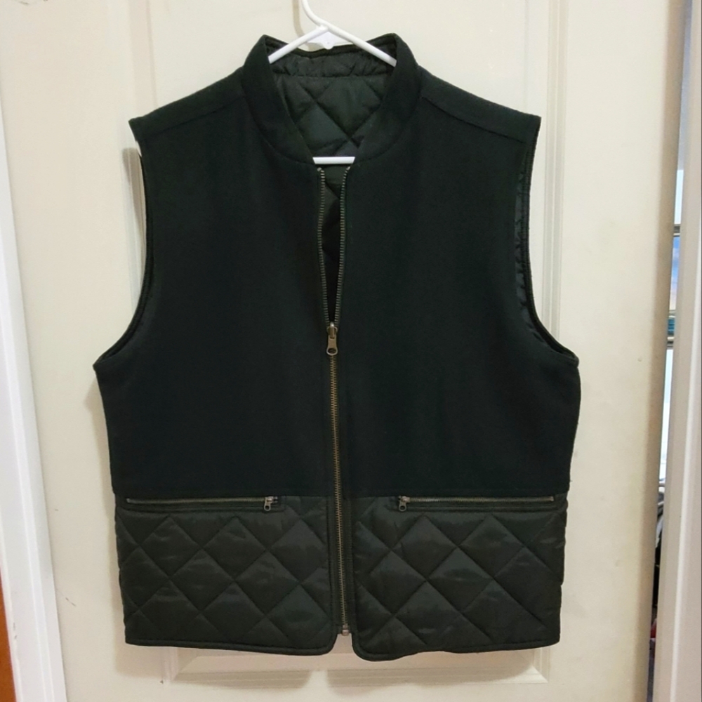 Vintage Woolrich Reversible Felt and Quilted Vest
